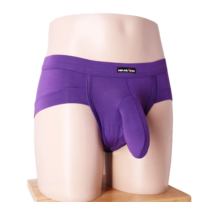 Мужские трусы из модала manview дышащие мужские модные u-образные с карманом для яиц