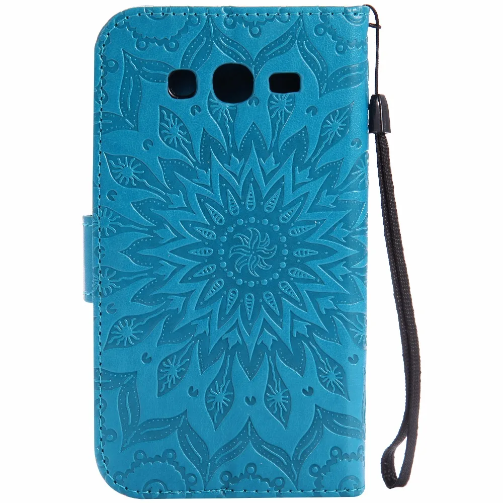 Роскошный кожаный чехол книжка с цветами мандалы для Samsung Galaxy Grand Neo Plus GT I9060 I9060i Duos