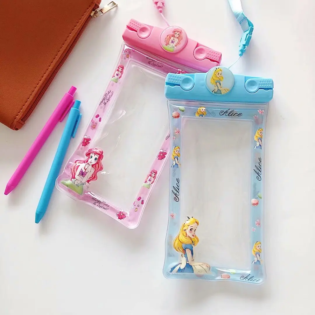 Коробка для телефона с рисунком мультяшной русалочки, водонепроницаемая плавательная сумка с воздушным шариком, чехол для iPhone XR 7 8 Huawei Xiaomi, водонепроницаемый чехол снега.