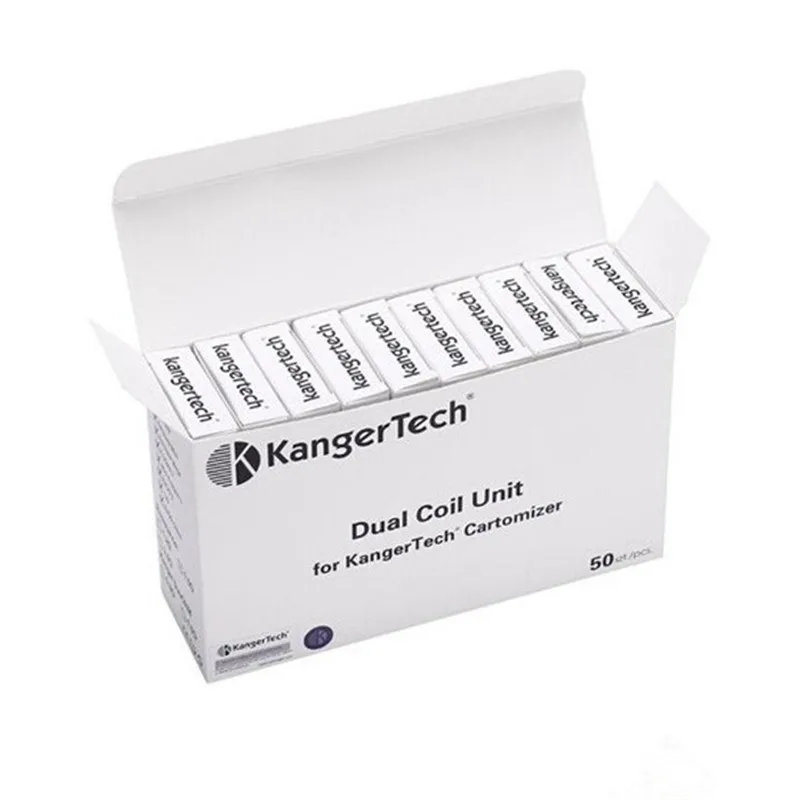50 шт. 1 5 Ом 1.8ohm оригинал Kanger Модернизированный сменная деталь двойная катушка