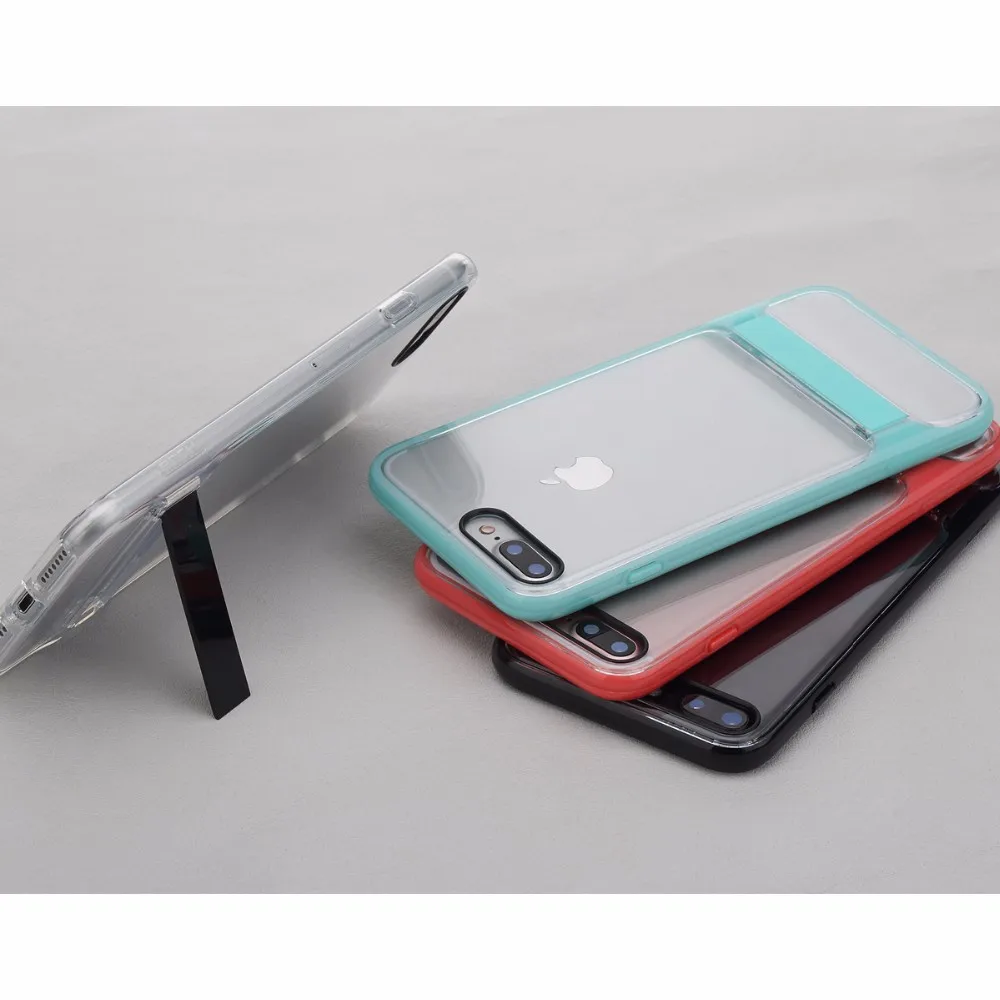 Чехол Rock для iPhone 7, 7 Plus, серия Royce, с подставкой, TPU+ PC, прозрачный чехол для телефона, для iPhone 7 Plus, чехол для телефона, роскошный