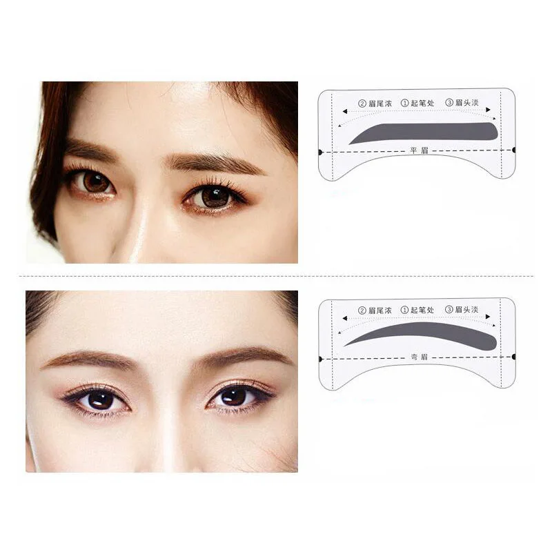32 пар/лот трафарет для бровей инструменты макияжа рисования Руководство Шаблон