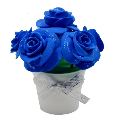 Blue enchantress 3D Пластилин цветок дети ремесло и искусство DIY игрушка для девочек ручной работы творческой деятельности детские игрушки домашний декор Садоводство - Цвет: Blue enchantress