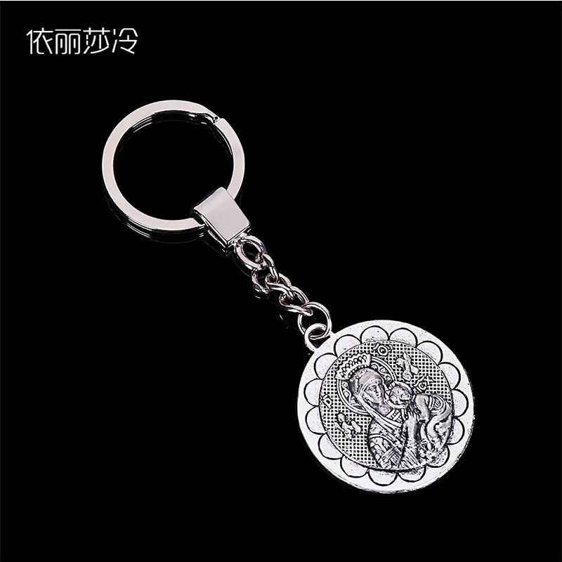 Брелок с подвеской Иисуса Христа в виде Санты Аны держатель для ключей крестом