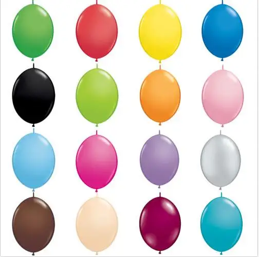 Link-O-Loon Qualatex Balloons Birthday Christmas Wedding Balloon DIY Linking Garland Arch Party Decorations 12'' 10'' 6''