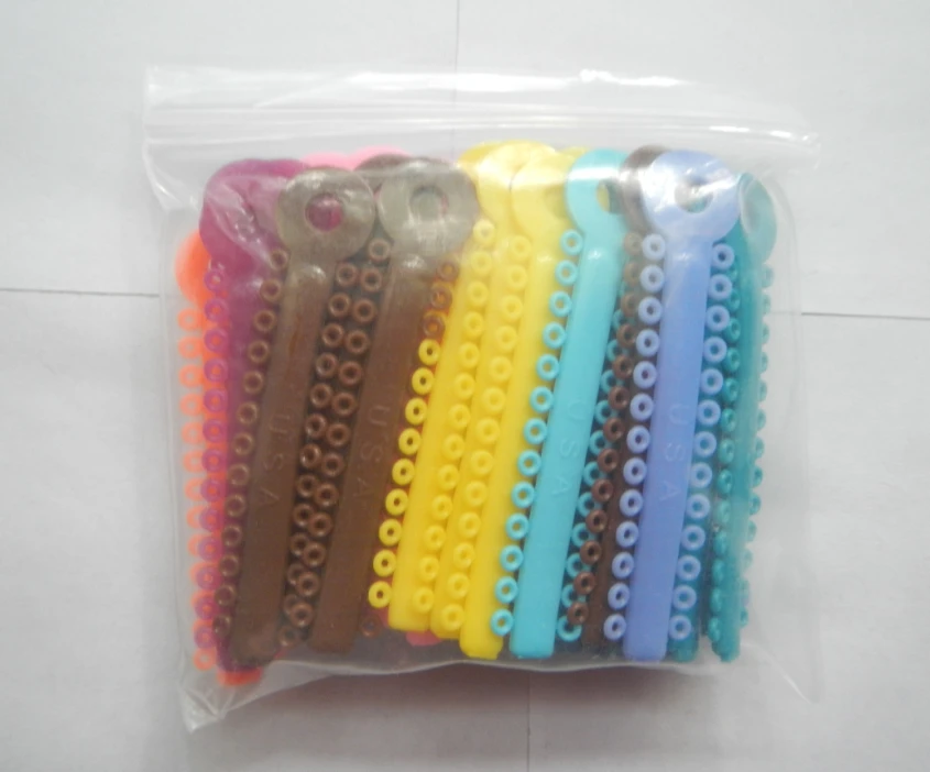 39Pcs/pack Multi-colored Dental ligature Tie Orthodontics Elastomeric Ligature Ties Braces Bands | Красота и здоровье