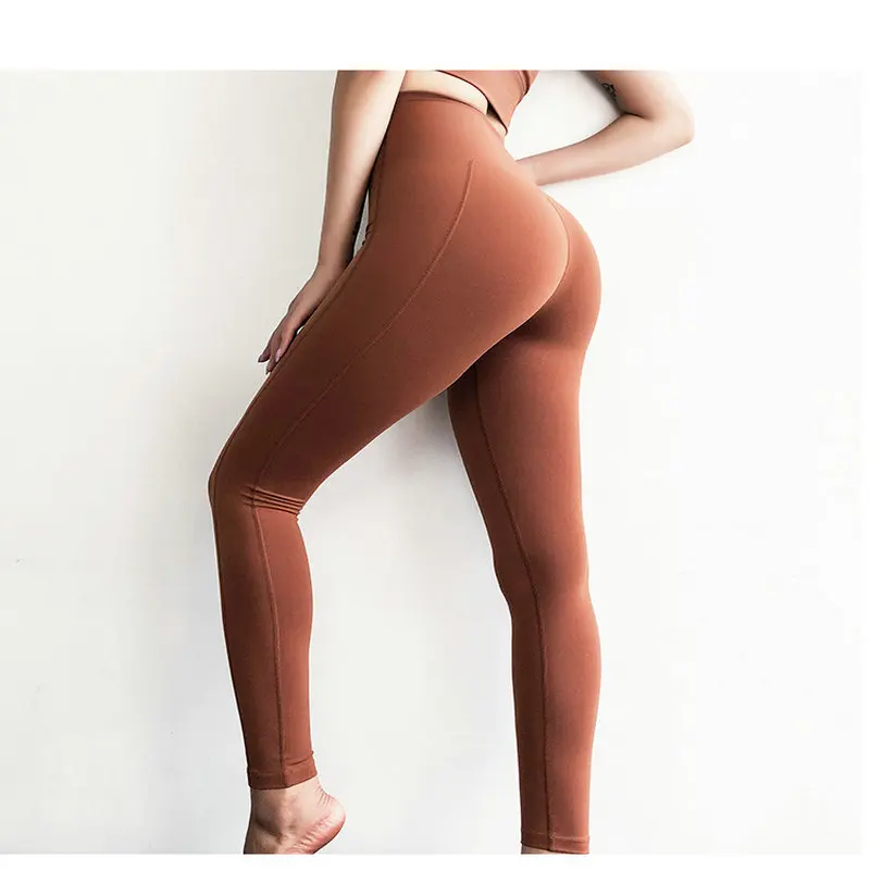 Naked Feel женские спортивные Леггинсы для фитнеса одноцветные с высокой талией