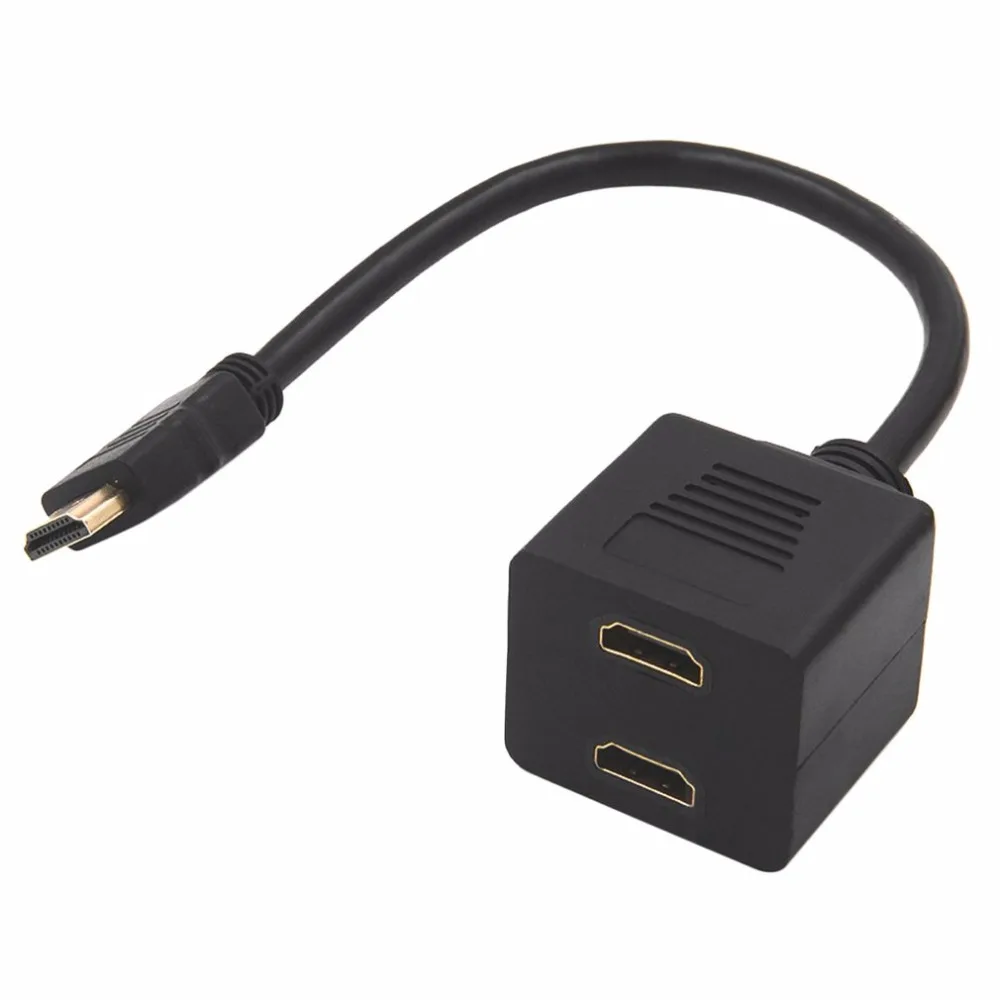 HDMI к 1 2 входной выходной сплиттер Кабельный адаптер преобразователь кабель порт