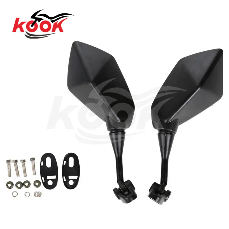 Черное зеркало заднего вида для мотоцикла honda CBR 250 CBR600RR VFR800 2002 2003 2004 универсальное