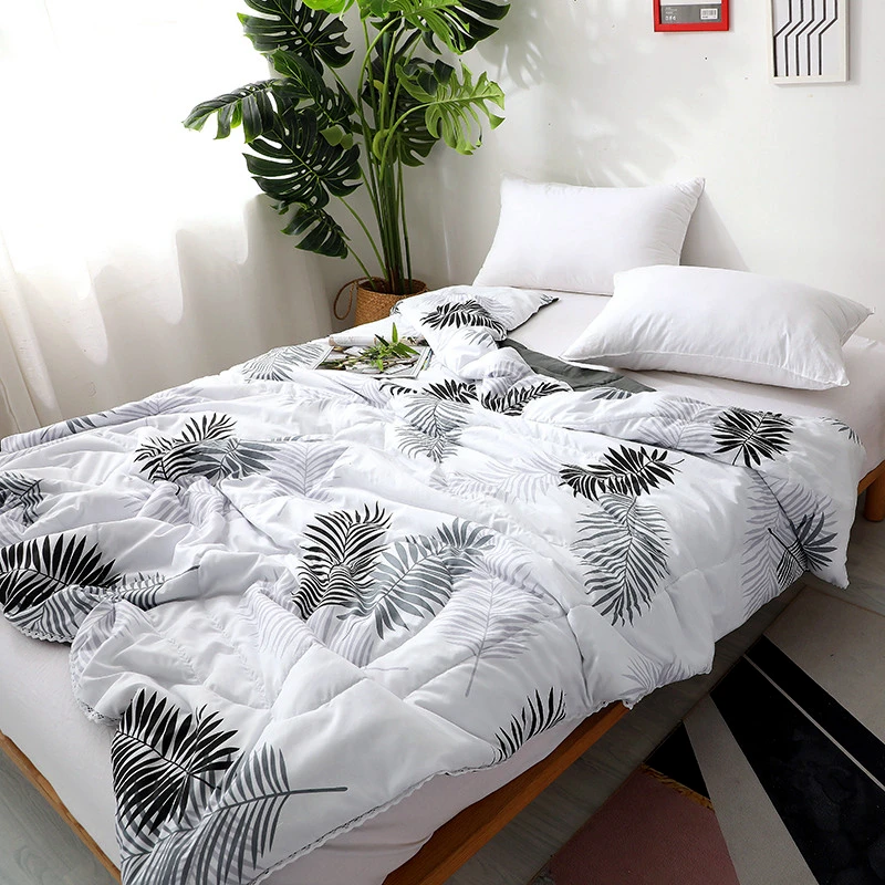 4 размера листья одеяло летнее однотонное тонкое Стёганое кондиционер s покрытие