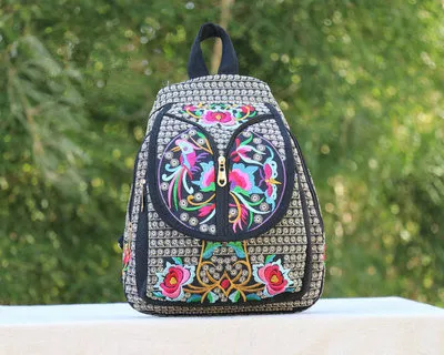 

Fashion National Embroidery Cute Women Backpacks!Nice Floral Embroideried Lady Vintage backrack Hot Versatile Bohemian Backpack