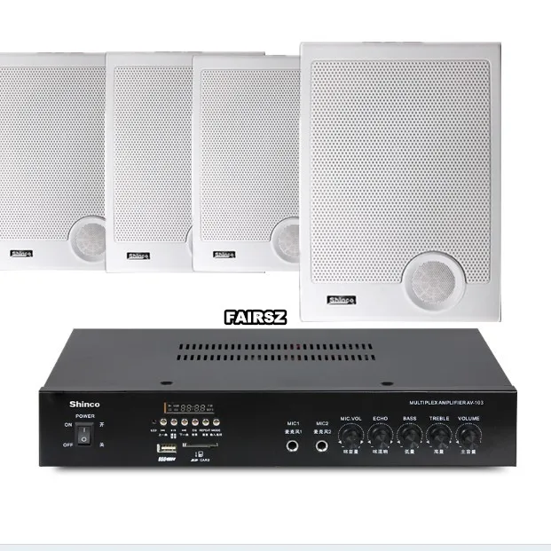 Фоновая музыка система общественного вещания настенный тип динамика и 100 Вт