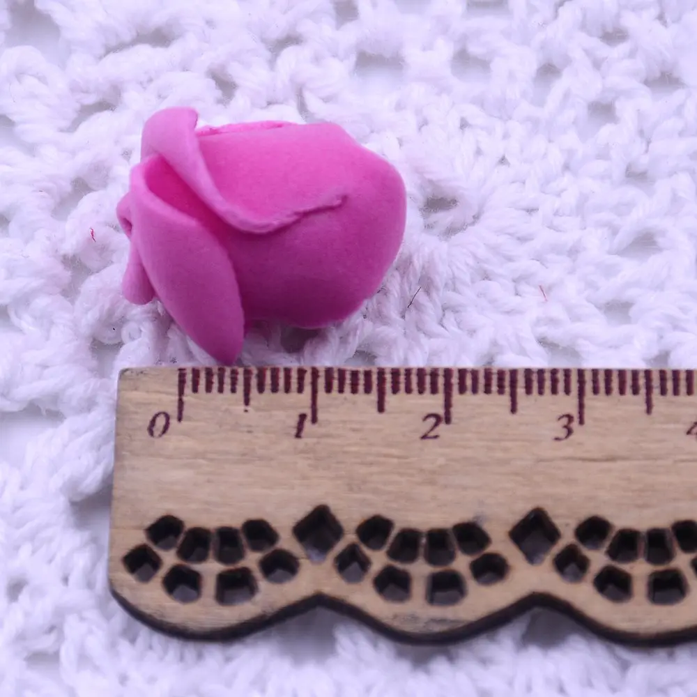 50 шт./лот 1 5 см Разноцветные полиэтиленовые розы из пенопласта мини искусственный