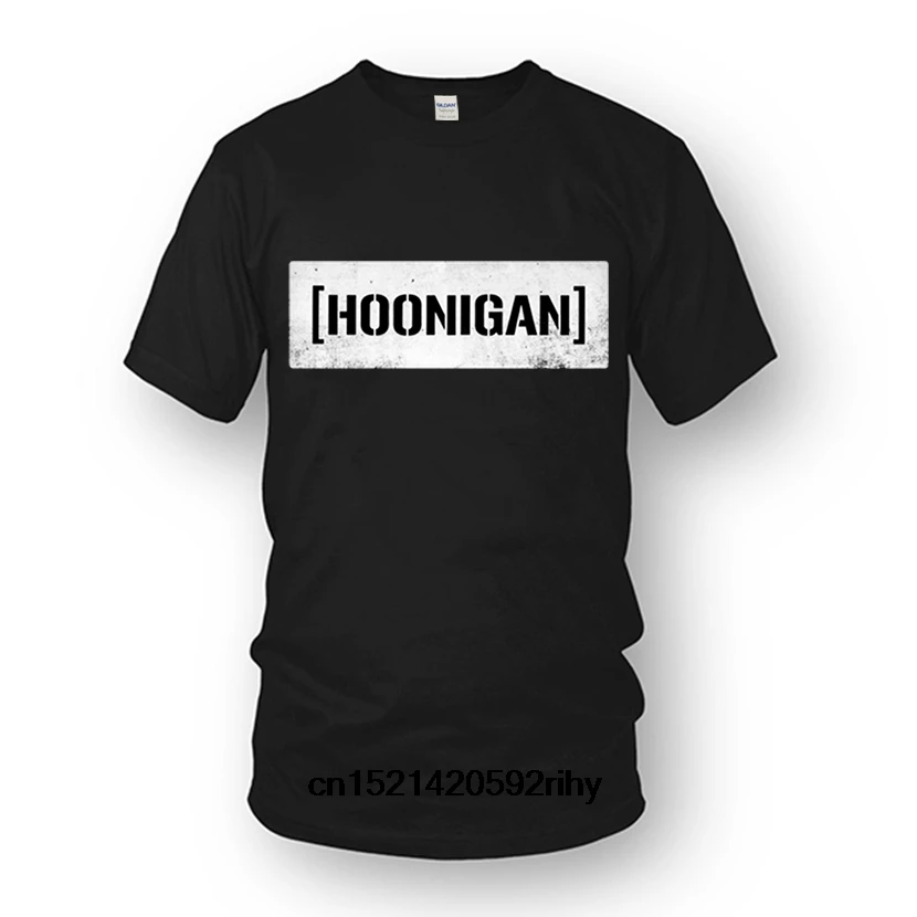 Возьмите Hoonigan купить футболку конструкции 2018 цвет: черный синий рубашка Мужская