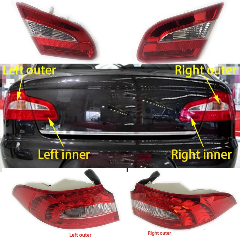 1 шт. светодиодный автомобильный светильник для Skoda Superb 2007-2013 автомобильный Стайлинг задний левый правый задний светильник 3TD945095 3TD945096