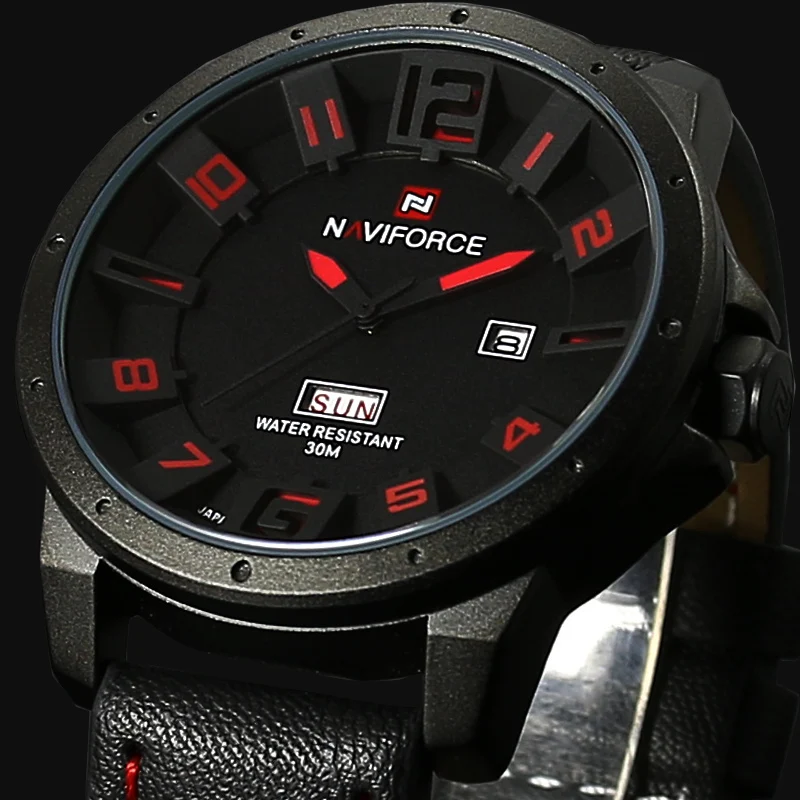 2016 Новинка Бизнес кварцевые часы Для мужчин Спорт Военная Униформа Часы Кориум