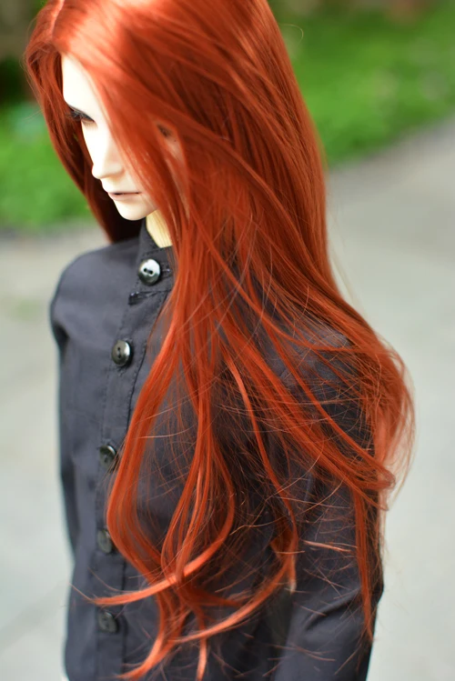 1/3 8-" BJD парик Супер кукла парик модный стиль длинный мохер для BJD волосы куклы