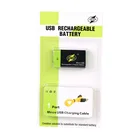 USB Перезаряжаемые 9В литий-полимерный Батарея ZNTER S19 9V 600 мАч аккумулятор с ру Батарея для микрофона и RC Аксессуары для видео-квадрокоптеров с usb кабелем