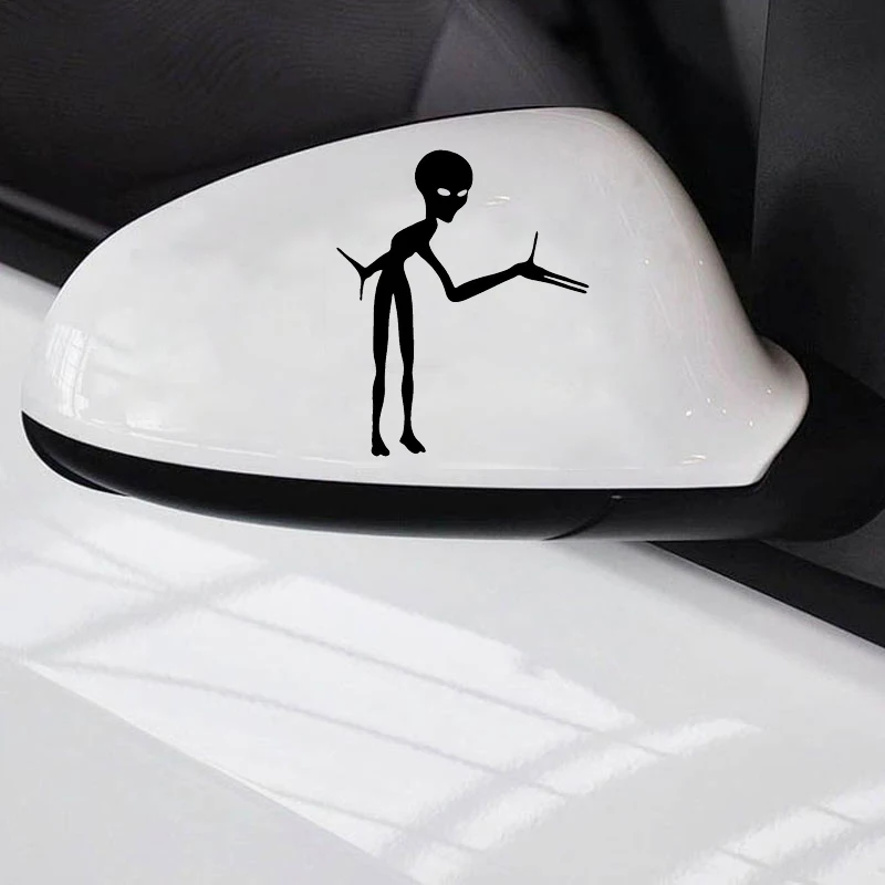 Виниловые наклейки с изображением 2 Зомби инопланетянина силуэт автомобиль
