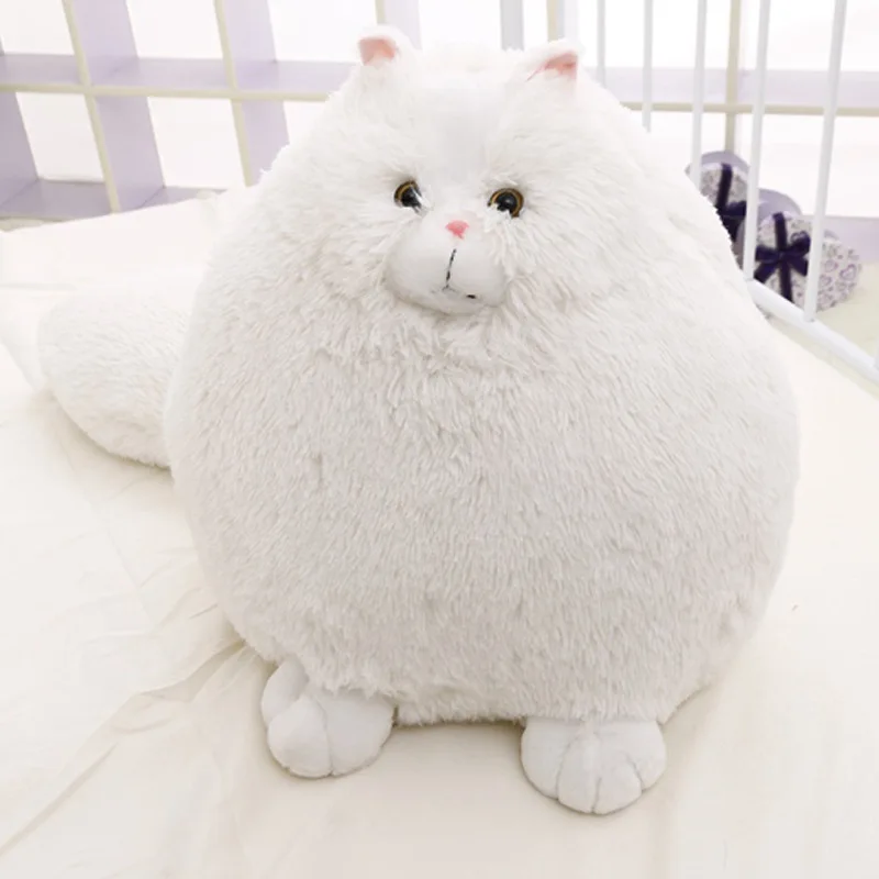 Lovely Toys for Children Stuffed Animals Soft Plush Dolls mkd2 Birthday Gift Long Tail White Fat Persian Cat | Игрушки и хобби