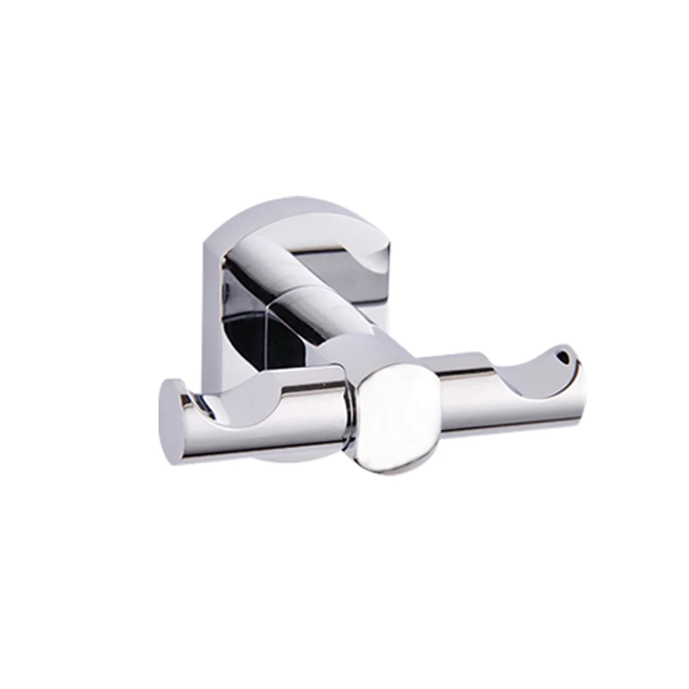 robe hooks Лейден хромированный латунный набор аксессуаров для ванной комнаты настенный держатель для полотенец держатель для туалетной бумаги крючок-вешалка для одежды - Цвет: robe hooks