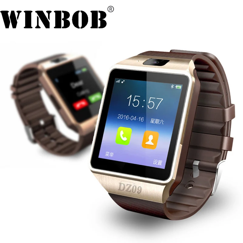 New Smart Watch dz09 With Camera Bluetooth WristWatch Support SIM Card Smartwatch For Android Phones Multi languages | Электроника