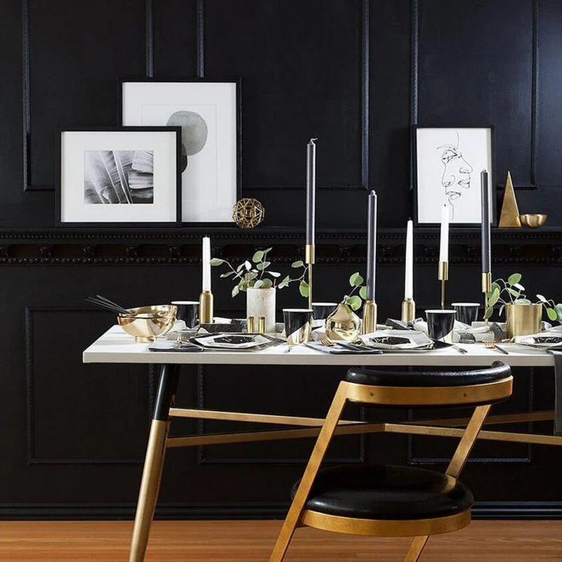 Одноразовые Салфетки Для стаканчиков столовые приборы Черное золото салфетки