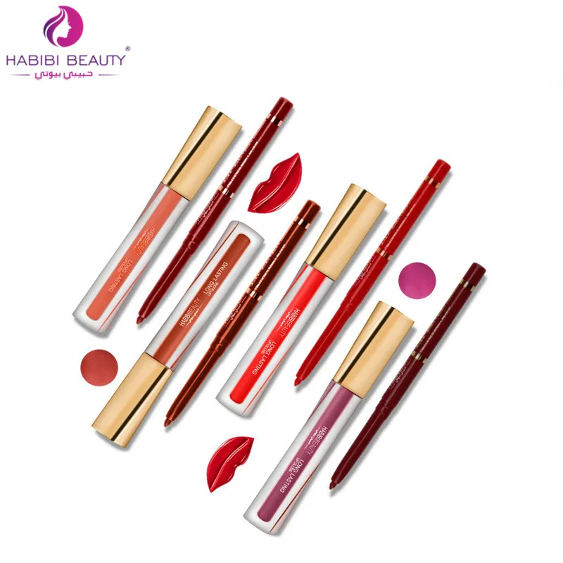 12 компл. Блеск для губ и Контур Макияж весь день неустанное совершенство Матовая