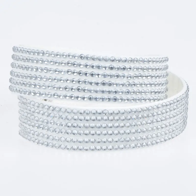 White 6 Layer LFPU 17 видов стилей многослойный бархатный кожаный браслет защелки браслеты с подвесками для женщин и мужчин ювелирные изделия - Окраска металла: White 6 Layer