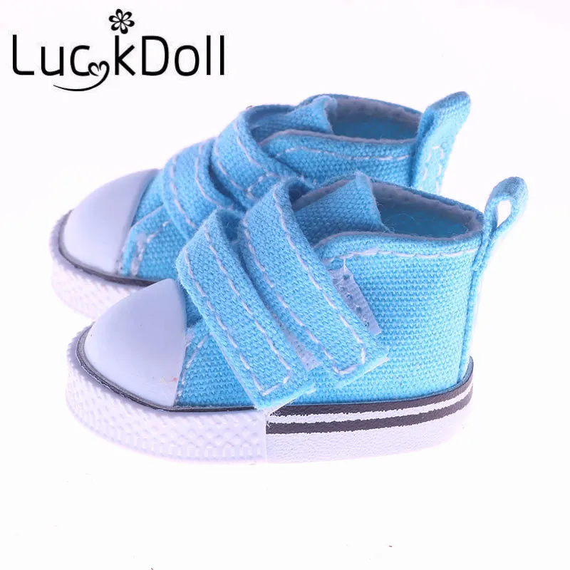 LUCKDOLL 5 см однотонная парусиновая обувь подходящая для куклы 1/6 BJD аксессуары
