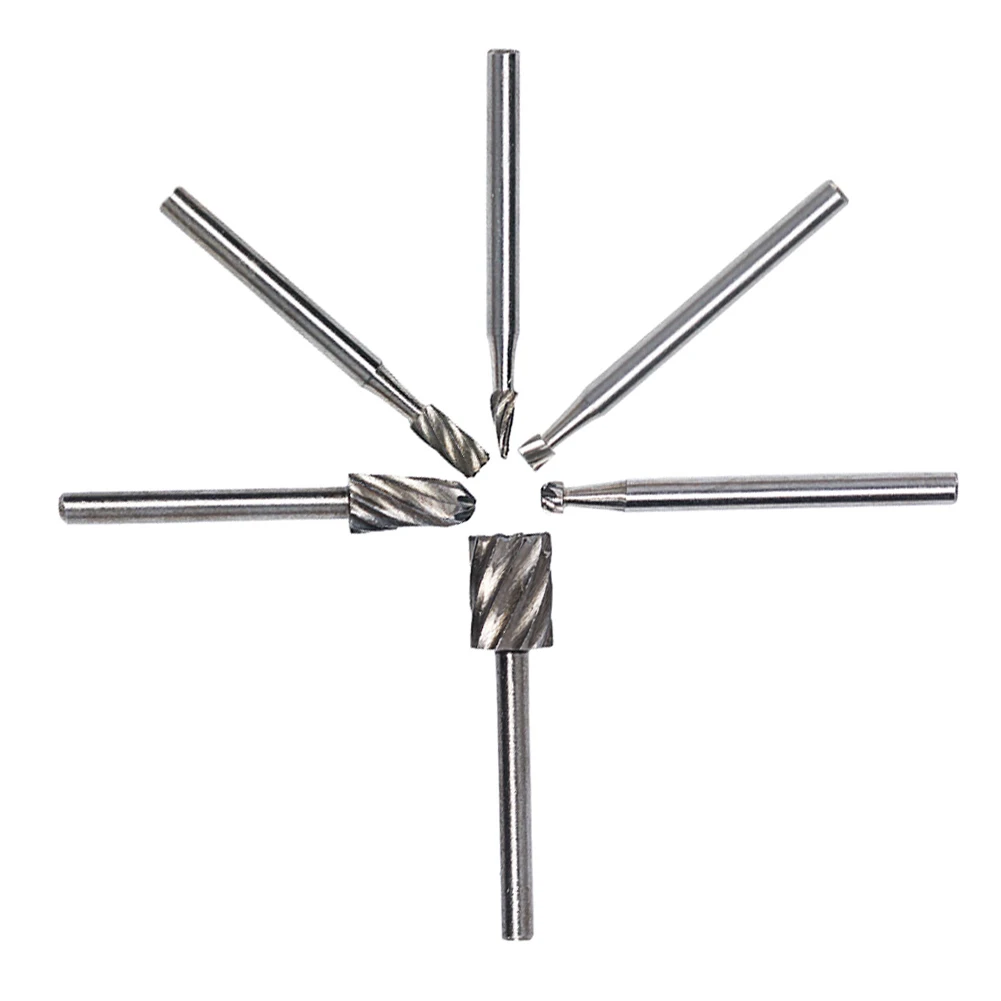 6 шт. мини-сверла для резьбы инструмент HSS RotaryTool мини-сверла деревообрабатывающие сверла фрезерные для Dremel инструменты Деревообработка резьба