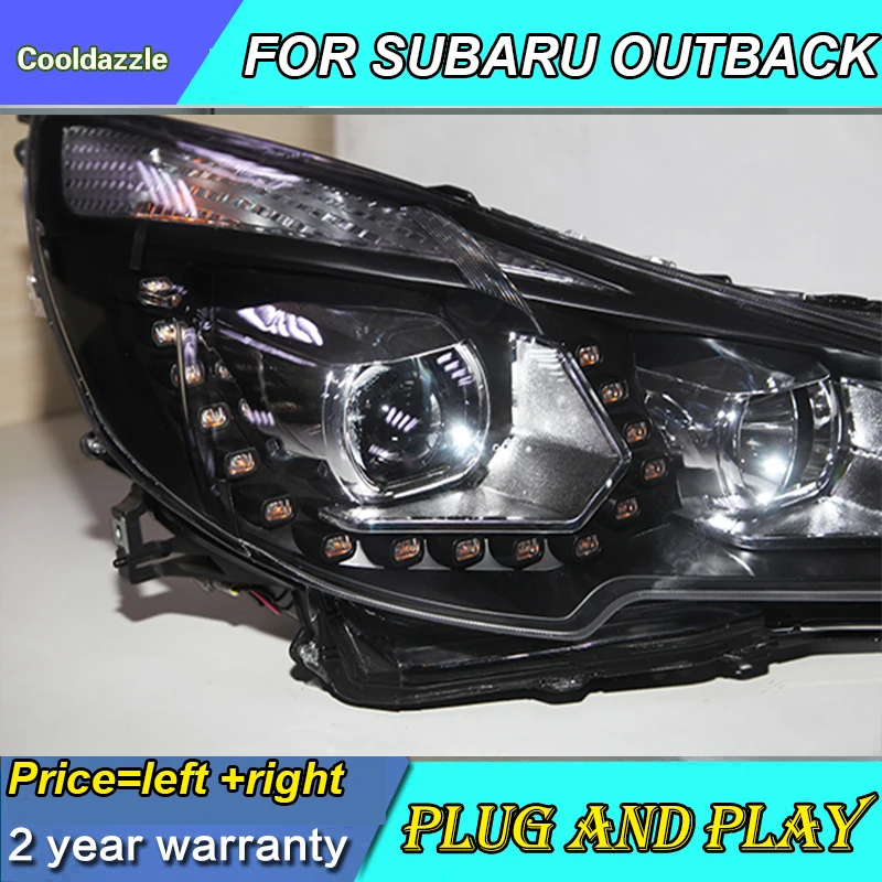 Для SUBARU OUTBACK LEGACY светодиодный фар головного лампы 2010 2011 2012 2013 год с Габаритные