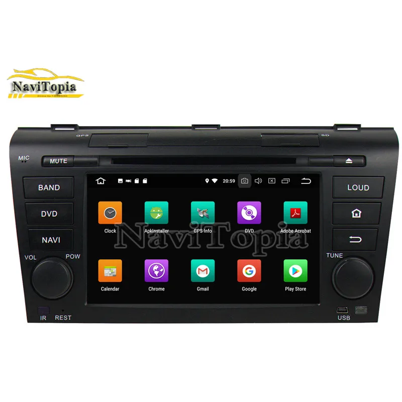 NAVITOPIA 7 дюймов 4G + 64G Восьмиядерный Android 9 0 автомобильное радио для машины DVD MAZDA