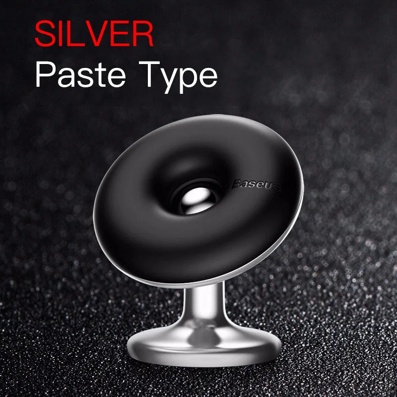 Silver Paste Type Автомобильный держатель Baseus для мобильного телефона на 360 градусов, автомобильный держатель для iPhone X 7 samsung, магнитный держатель для телефона - Цвет: Silver Paste Type