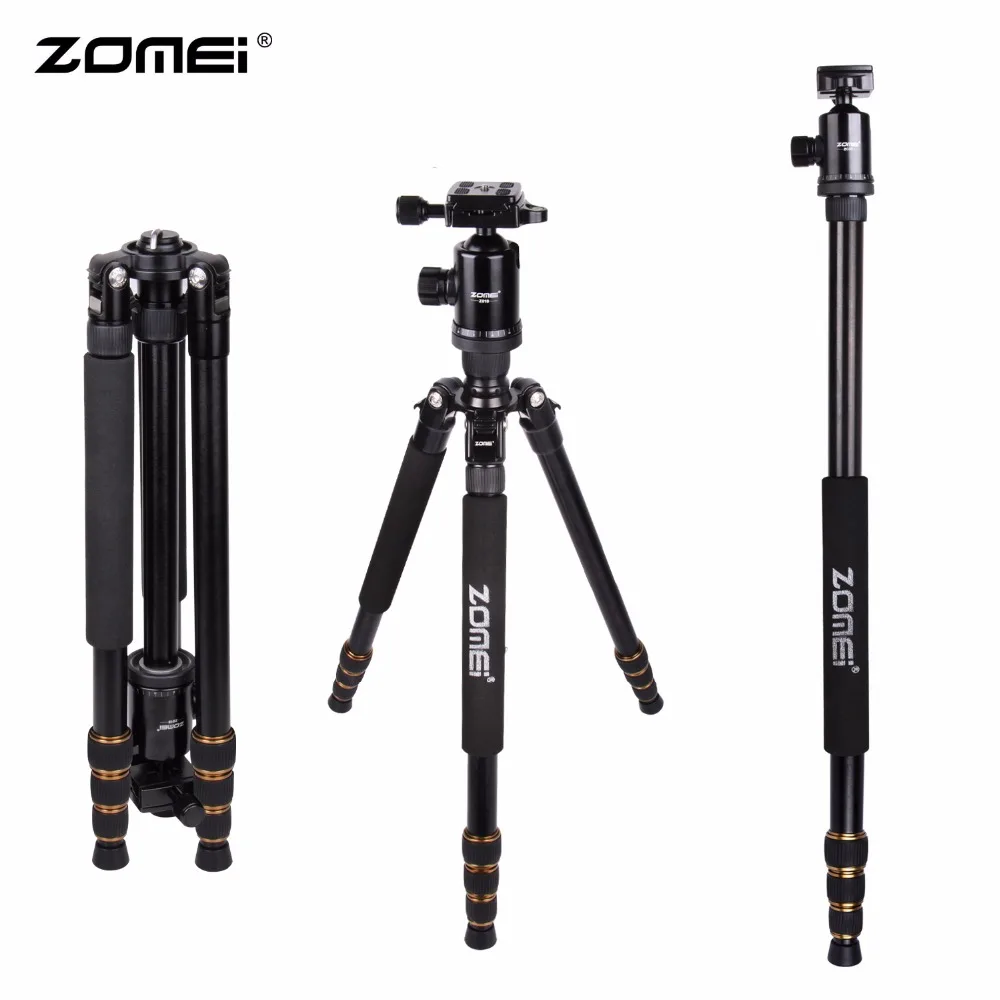 Zomei Z668 алюминиевый Профессиональный штатив монопод + шаровая Головка для DSLR