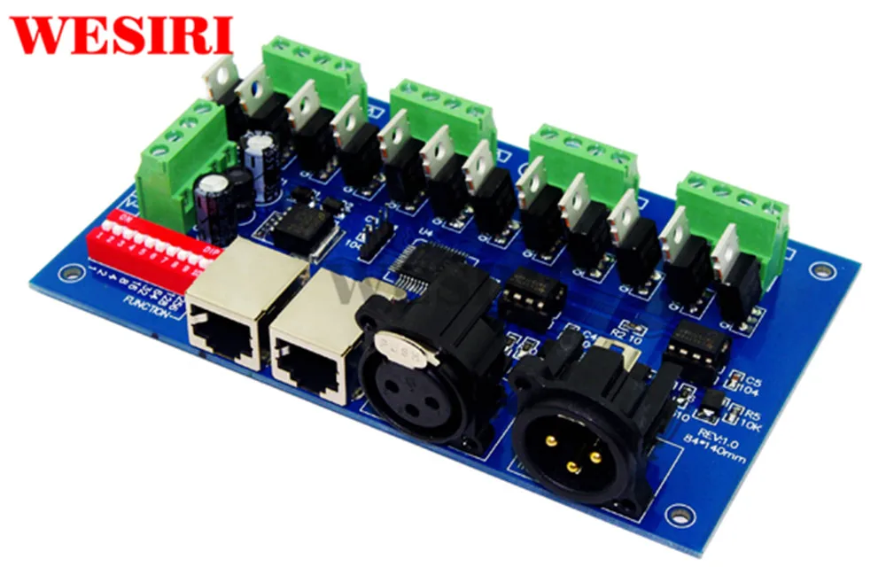 12-канальный декодер DMX512 12 каналов 4 группы каждого канала максимальный выход RGB 3A