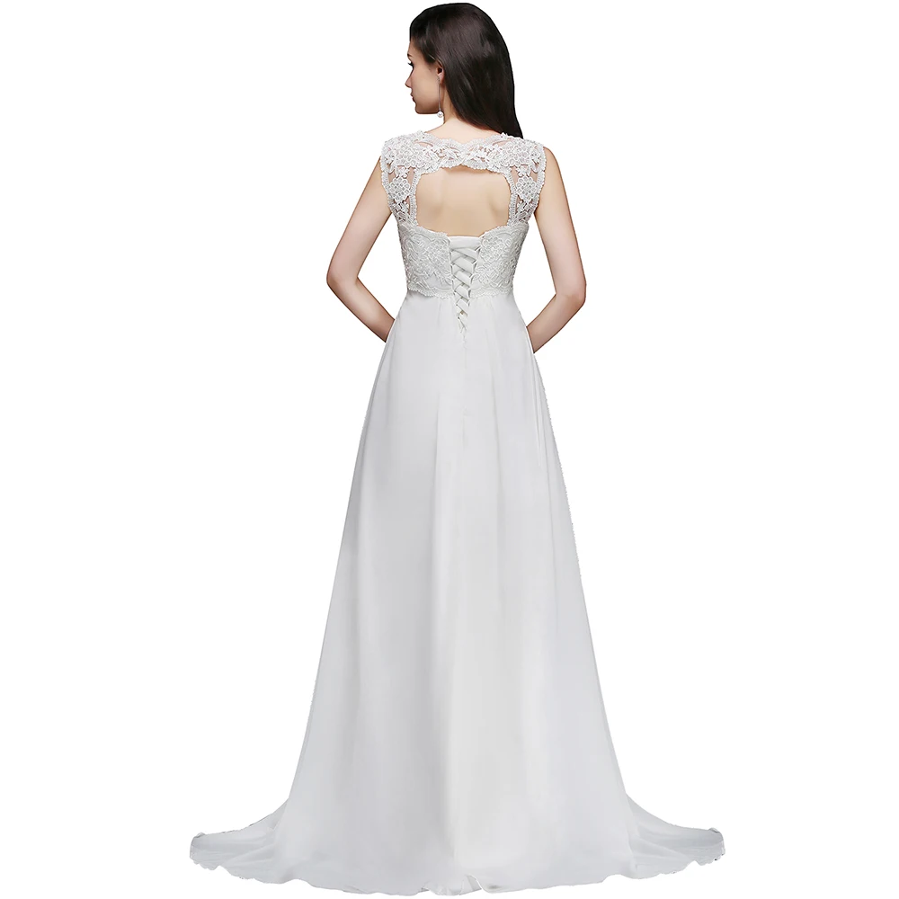 Недорогое шифоновое пляжное свадебное платье 2019 Новое Vestido De Noiva без рукавов