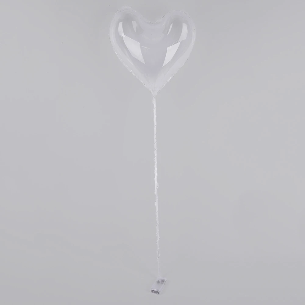 Оптовая продажа 7 09 дюйма светодиодный шар в форме сердца надувной воздушный