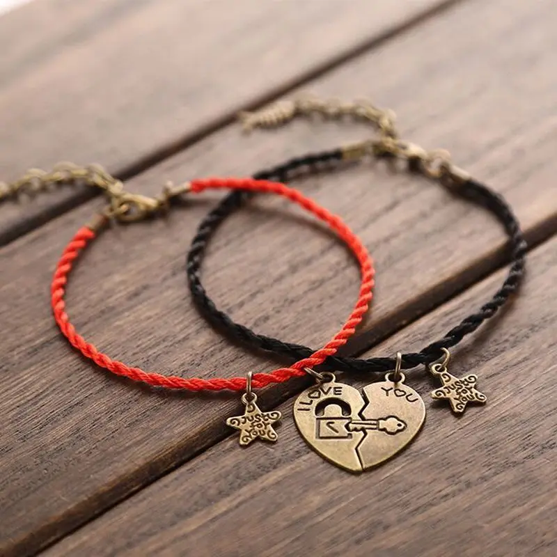 Браслеты на ногу для влюбленных уникальный подарок ювелирные изделия пар 2