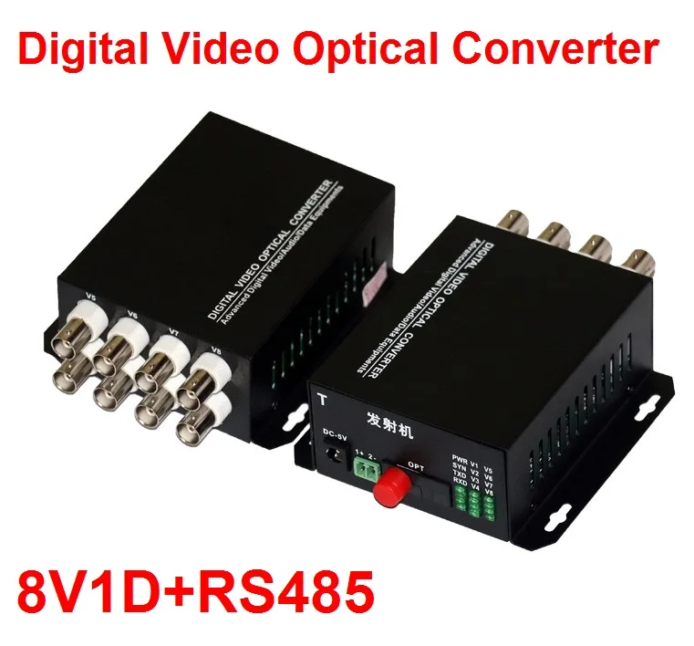 1 пара 2 шт./лот 8 канальный видео оптический преобразователь 8V1D волоконно