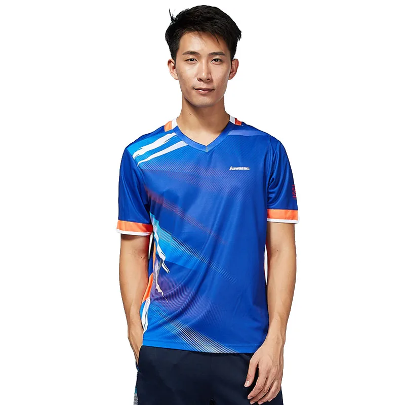 Новинка 2018 Kawasaki ST T1010 Мужская теннисная рубашка для спорта на открытом воздухе v