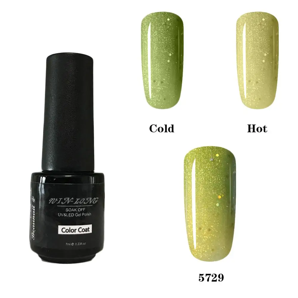 Тепла Температура изменения 7 мл гель лак для ногтей Хамелеон Гибридный Лаки УФ