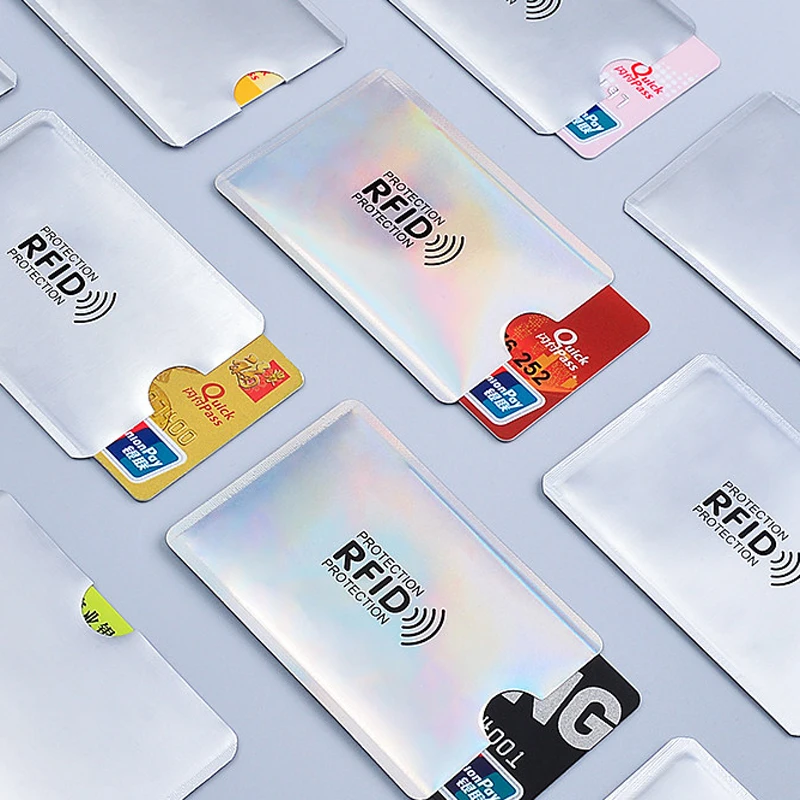 20 шт. Анти Rfid лазерный кошелек блокирующий считыватель держатель для карт Id Чехол