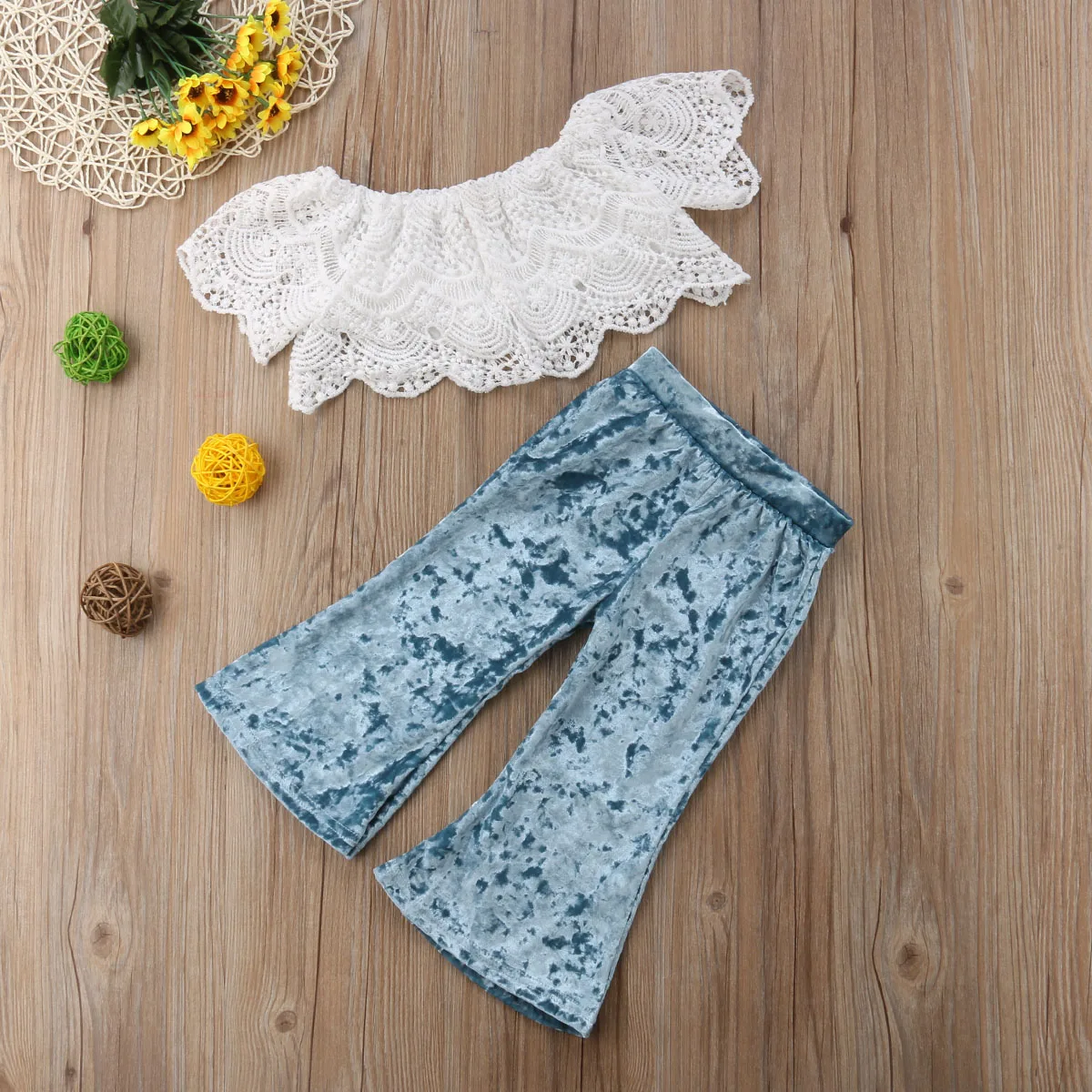 2018 новый детский комплект летней одежды для маленьких девочек белые кружевные