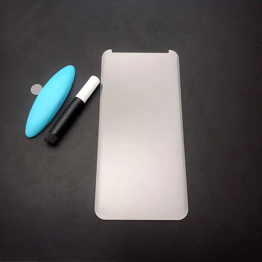 100 шт. УФ-протектор экрана закаленное стекло полное покрытие поддержка