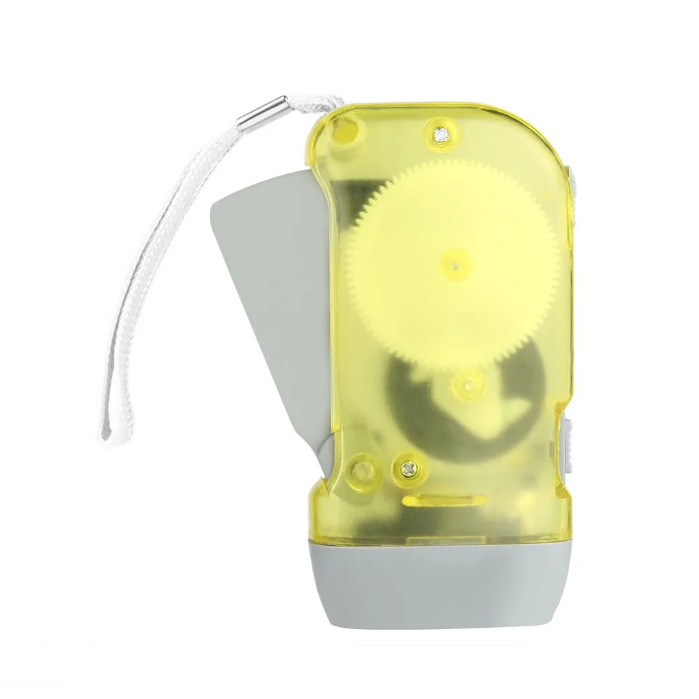 Новый светодиодный шатун Динамо машины с 3 светодиодами ручной пресс фонарь для