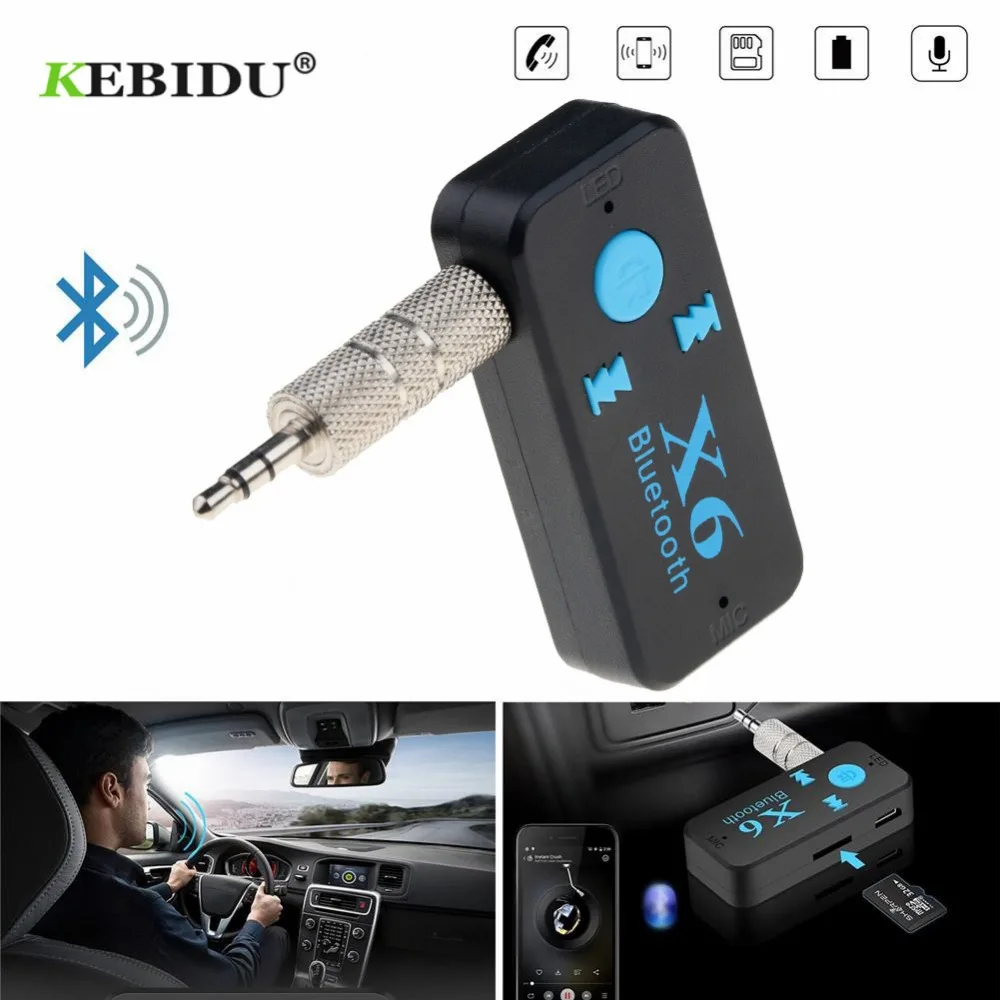 Bluetooth адаптер Kebidu 3 в 1 беспроводной USB 5 0 приемник мм аудио поддержка TF карты