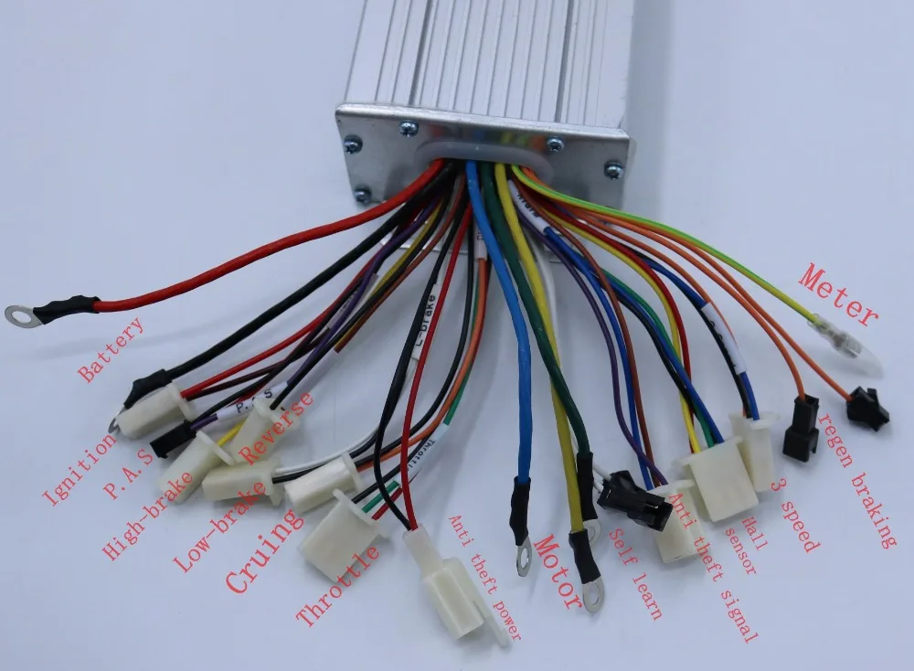 Регулятор скорости двигателя GREENTIME 72 в 1500 Вт 50Amax BLDC 15FET Mosfet 52 LVC бесщеточный