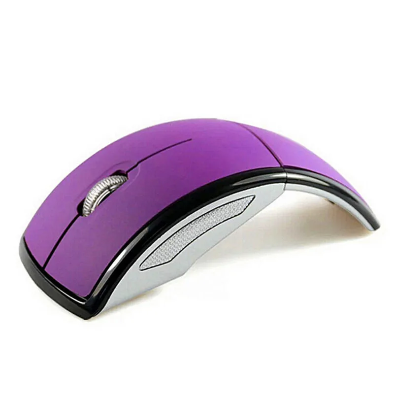 Purple BinFul Складная 2,4 ГГц Беспроводная мышь для ПК Компьютерная мышь Складная складная мышь/Мыши+ USB 2,0 приемник для ПК ноутбука - Цвет: Purple