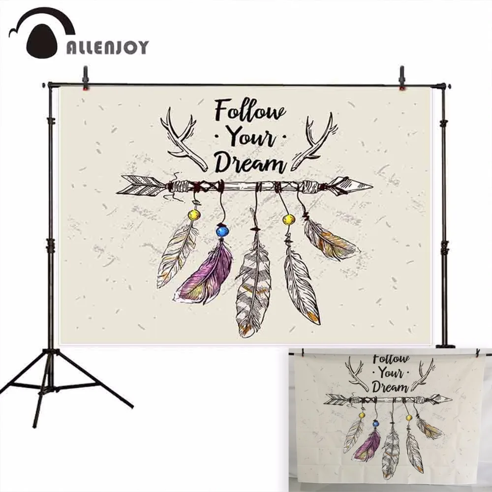 Фон для фотосъемки Allenjoy с изображением стрелы и пера ваших снов винтажные обои